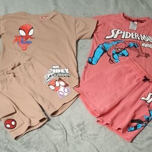 Marvel Spider-Man Kids Outfit Sets - Tan and Red
